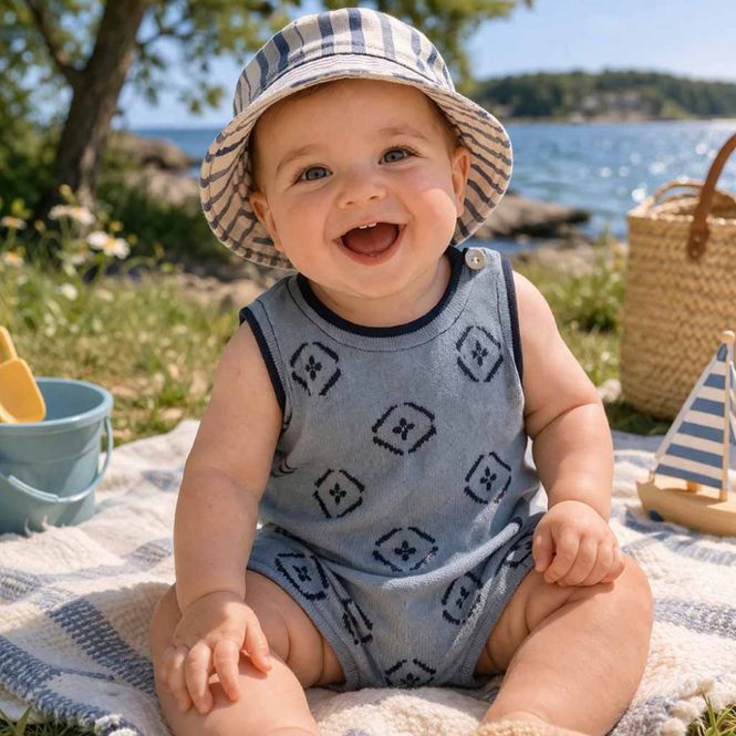 Hovedbilde Baby Romper Suit Blå FUB