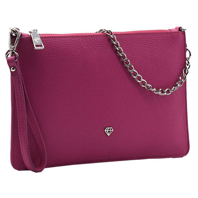 Hovedbilde Clutch veske fuxia rosa sølv Caleidos