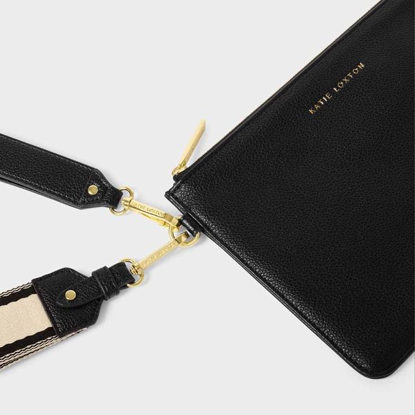 Clutch veske HALLIE svart Katie Loxton