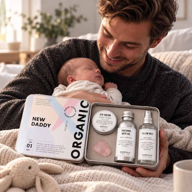 Hovedbilde New Daddy Wellbeing sett Made and Sent