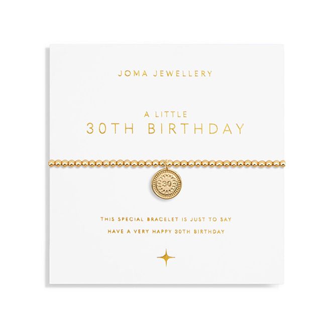Hovedbilde Armbånd 30TH BIRTHDAY Gold A Little Joma Jewellery