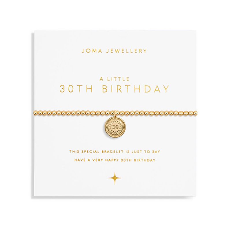 Armbånd 30TH BIRTHDAY Gold A Little Joma Jewellery