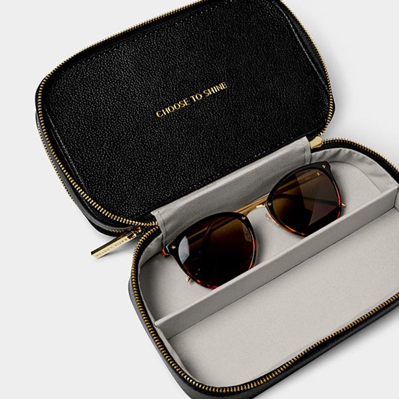 Dobbelt smykkeskrin CHOOSE TO SHINE svart Katie Loxton
