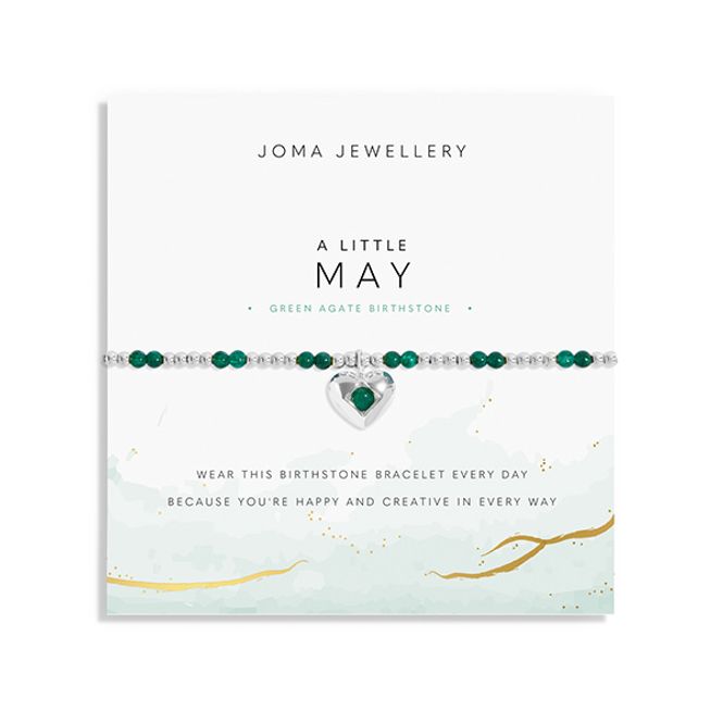 Hovedbilde Armbånd MAI fødselsstein Green Agate Joma Jewellery