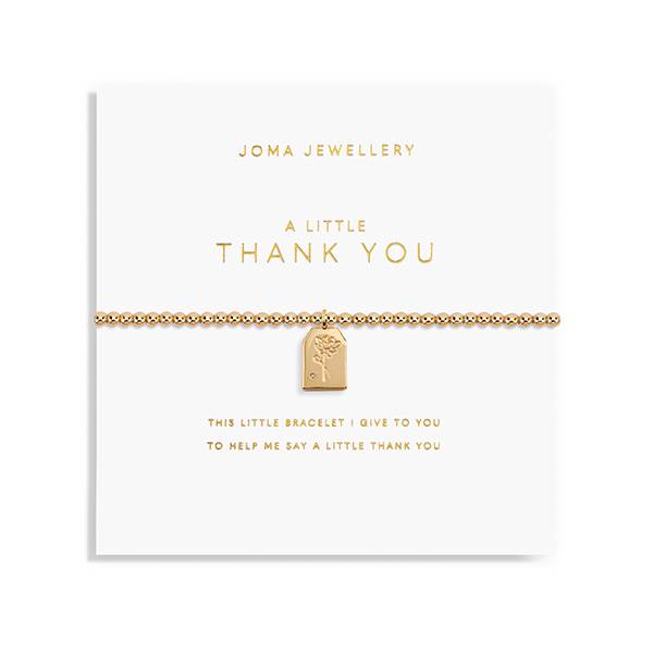 Armbånd THANK YOU Gold A Little Joma Jewellery